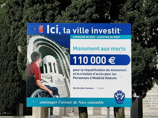 NICE, LE MONUMENT AUX MORTS