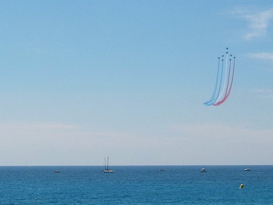 LA PATROUILLE DE FRANCE A NICE