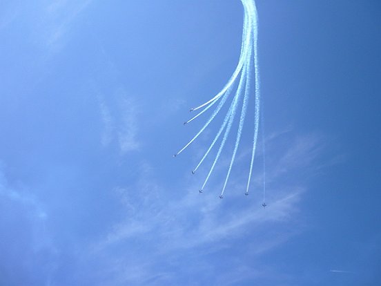 LA PATROUILLE DE FRANCE A NICE