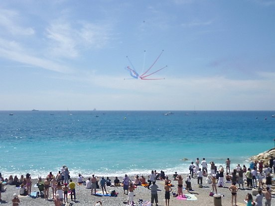 LA PATROUILLE DE FRANCE A NICE