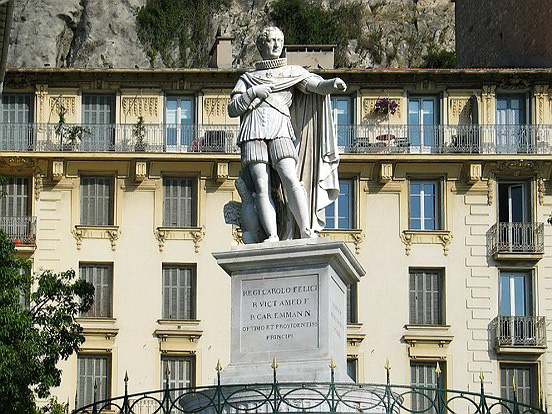 150ème ANNIVERSAIRE : LA STATUE DE CHARLES-FELIX RESTAUREE - Le pêle mêle du Comté de Nice en Images