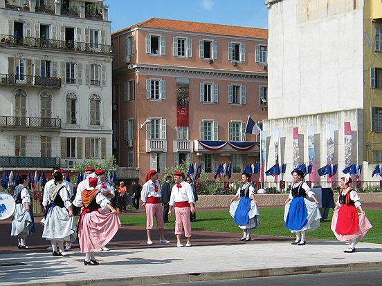 NICE,INAUGURATION  DE LA SCULPTURE DU 150 EME ANNIVERSAIRE