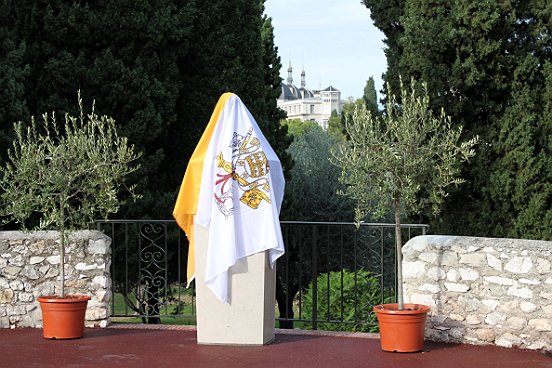 NICE,INAUGURATION DE LA PLACE JEAN-PAUL II