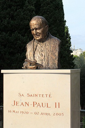 NICE,INAUGURATION DE LA PLACE JEAN-PAUL II