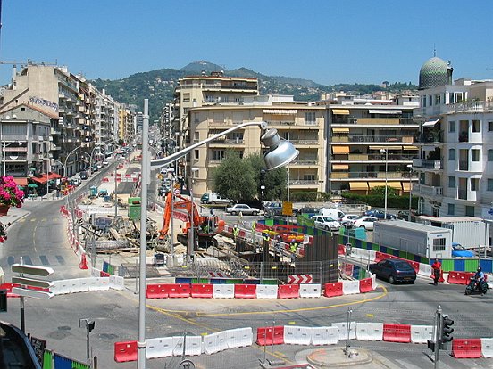 NICE,  LA LIGNE 1 DU TRAMWAY