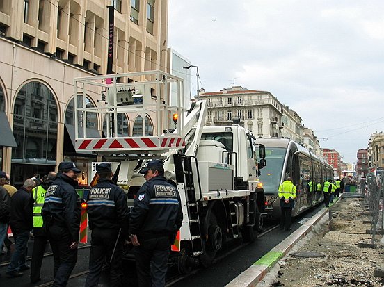 NICE,  LA LIGNE 1 DU TRAMWAY