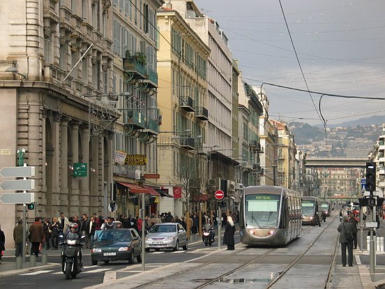 NICE,  LA LIGNE 1 DU TRAMWAY