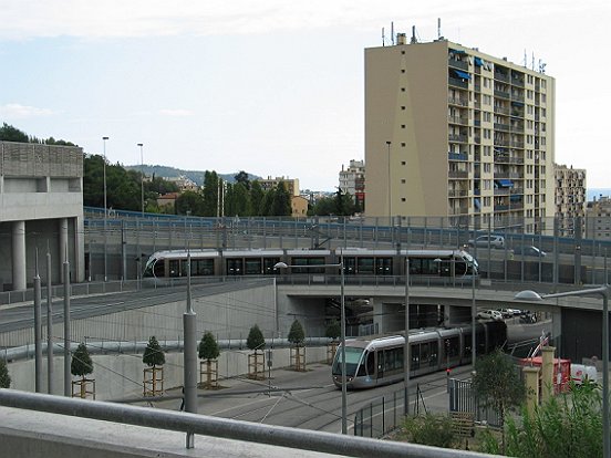 NICE,  LA LIGNE 1 DU TRAMWAY