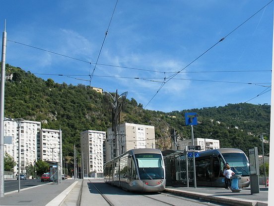 NICE,  LA LIGNE 1 DU TRAMWAY