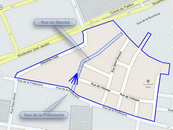 Plan de situation de la photo