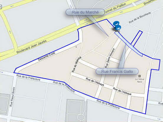 Plan de situation de la photo