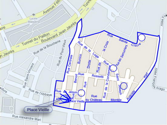 Plan de situation de la photo