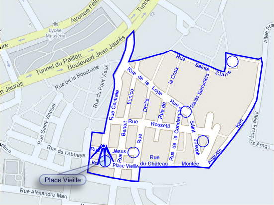 Plan de situation de la photo