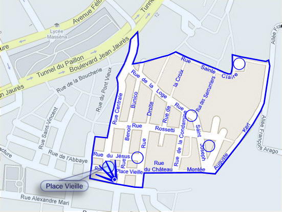 Plan de situation de la photo