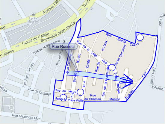 Plan de situation de la photo