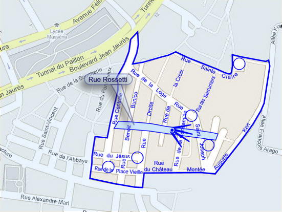 Plan de situation de la photo