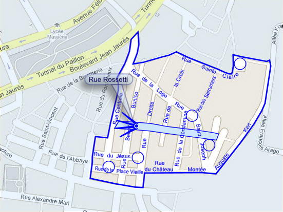 Plan de situation de la photo