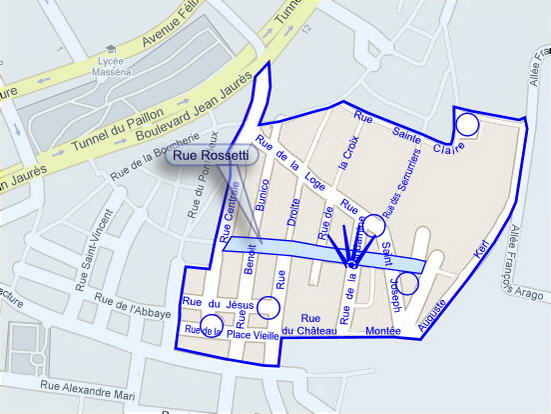 Plan de situation de la photo