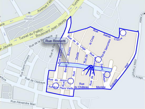 Plan de situation de la photo