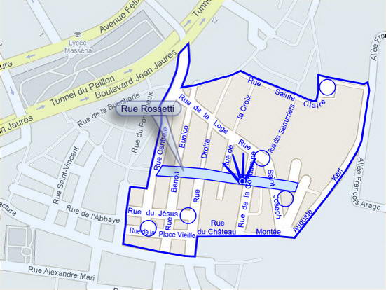 Plan de situation de la photo