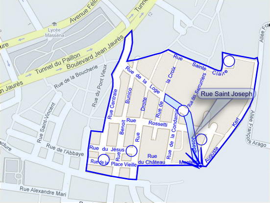 Plan de situation de la photo