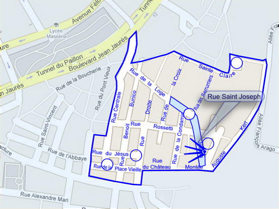 Plan de situation de la photo