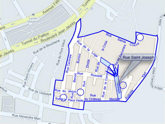 Plan de situation de la photo