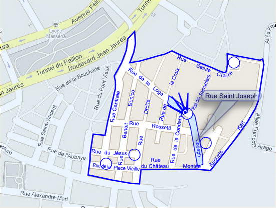 Plan de situation de la photo