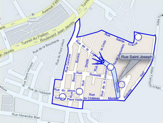 Plan de situation de la photo