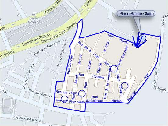 Plan de situation de la photo