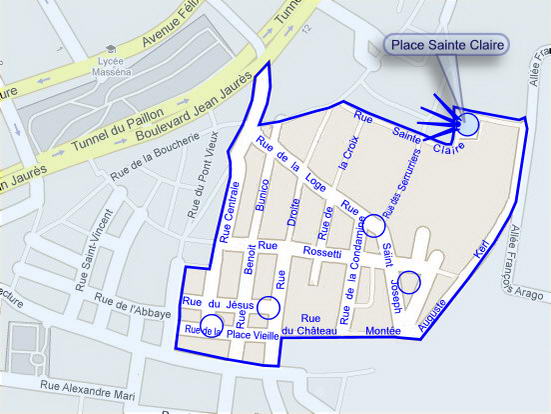 Plan de situation de la photo