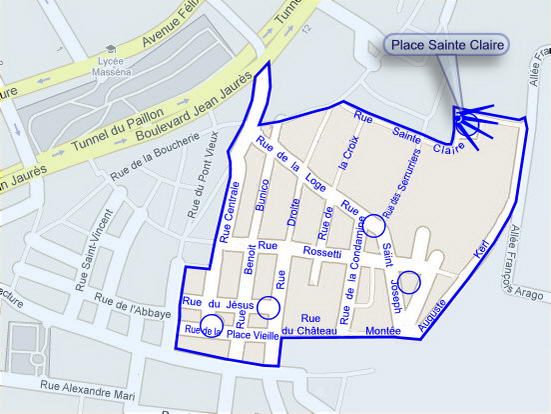 Plan de situation de la photo