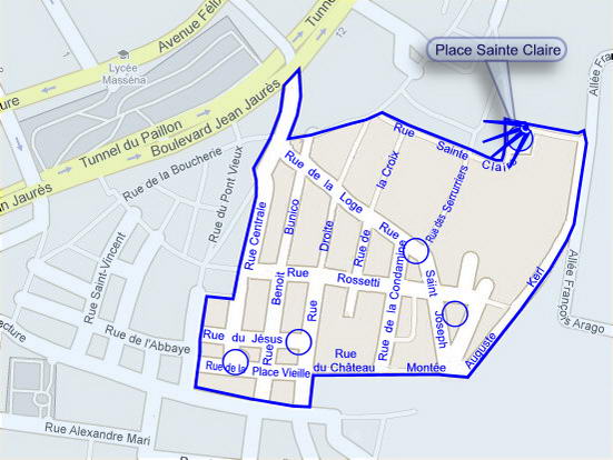 Plan de situation de la photo