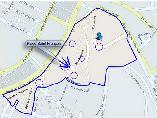 Plan de situation de la photo