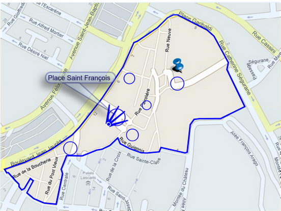 Plan de situation de la photo