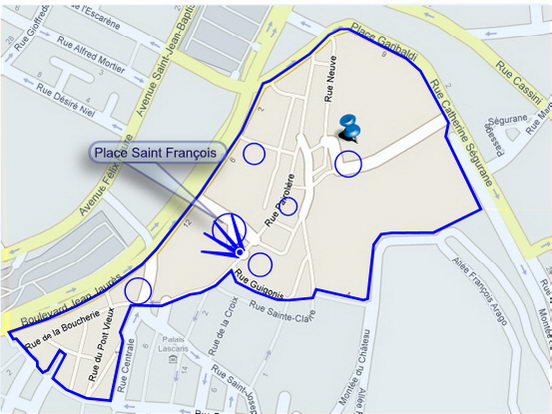 Plan de situation de la photo