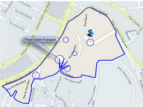 Plan de situation de la photo