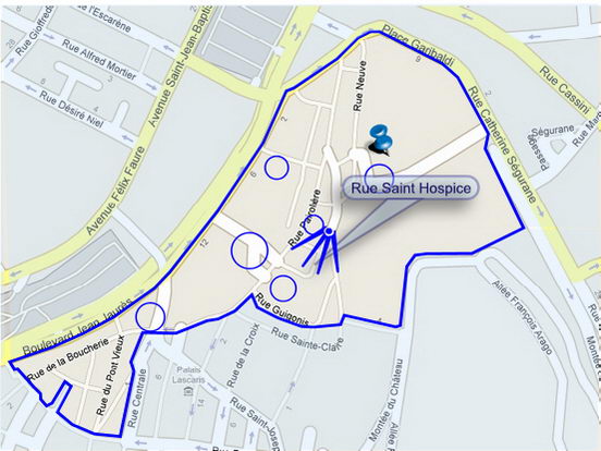 Plan de situation de la photo